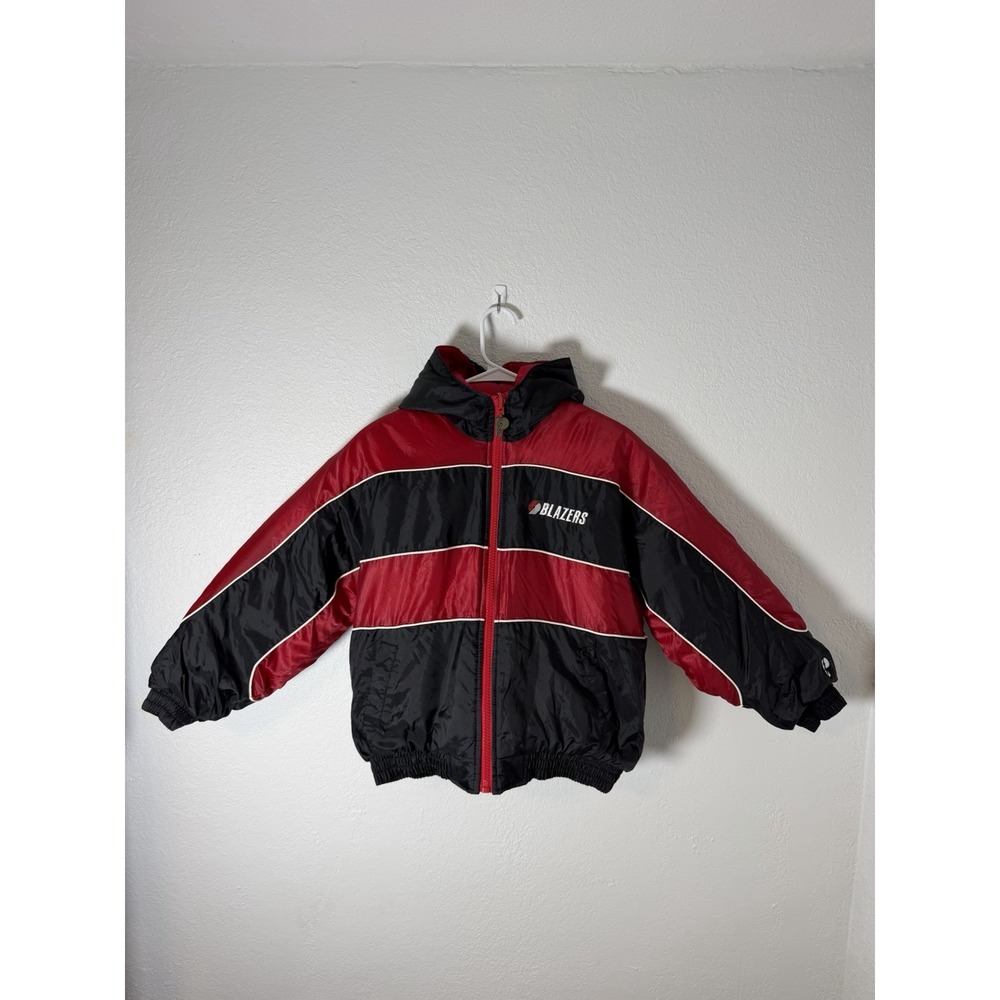 Vintage 90s Portland Trail Blazers Reversible Jacket Youth L NBA Pro Player